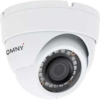 IP камера OMNY BASE miniDome5E-U v2 миникупольная 5Мп (2592x1944) 15к/с, 2.8мм, F1.8, 802.3af A/B, 12±1В DC, ИК до 25м, встр. микр, DWDR, USB2.0